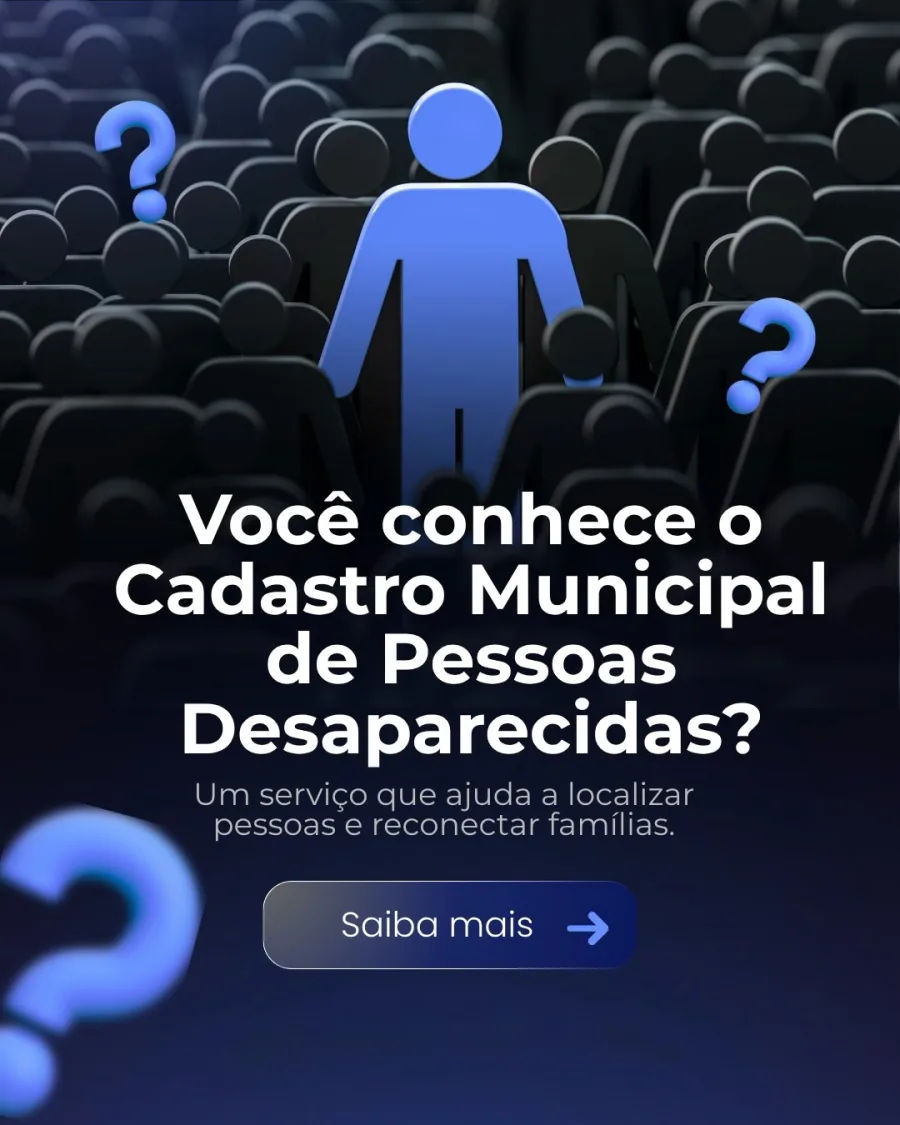 Cadastro de desaparecidos em Osasco reúne dados e amplia buscas. Sistema permite registro rápido e consulta pública, ajudando na localização.