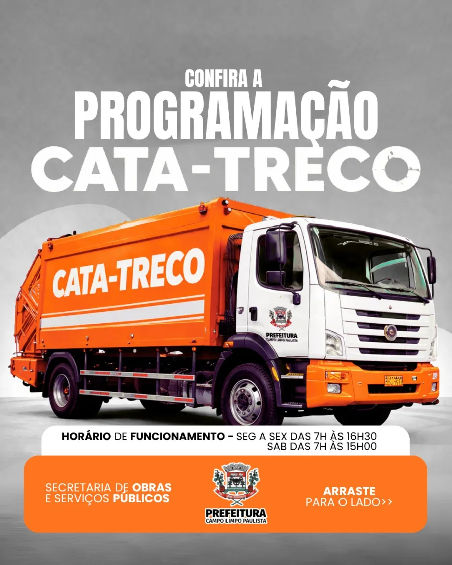 A orientação é clara: itens como móveis e materiais específicos são recolhidos, enquanto outros resíduos continuam sendo responsabilidade do descarte comum ou seletivo.