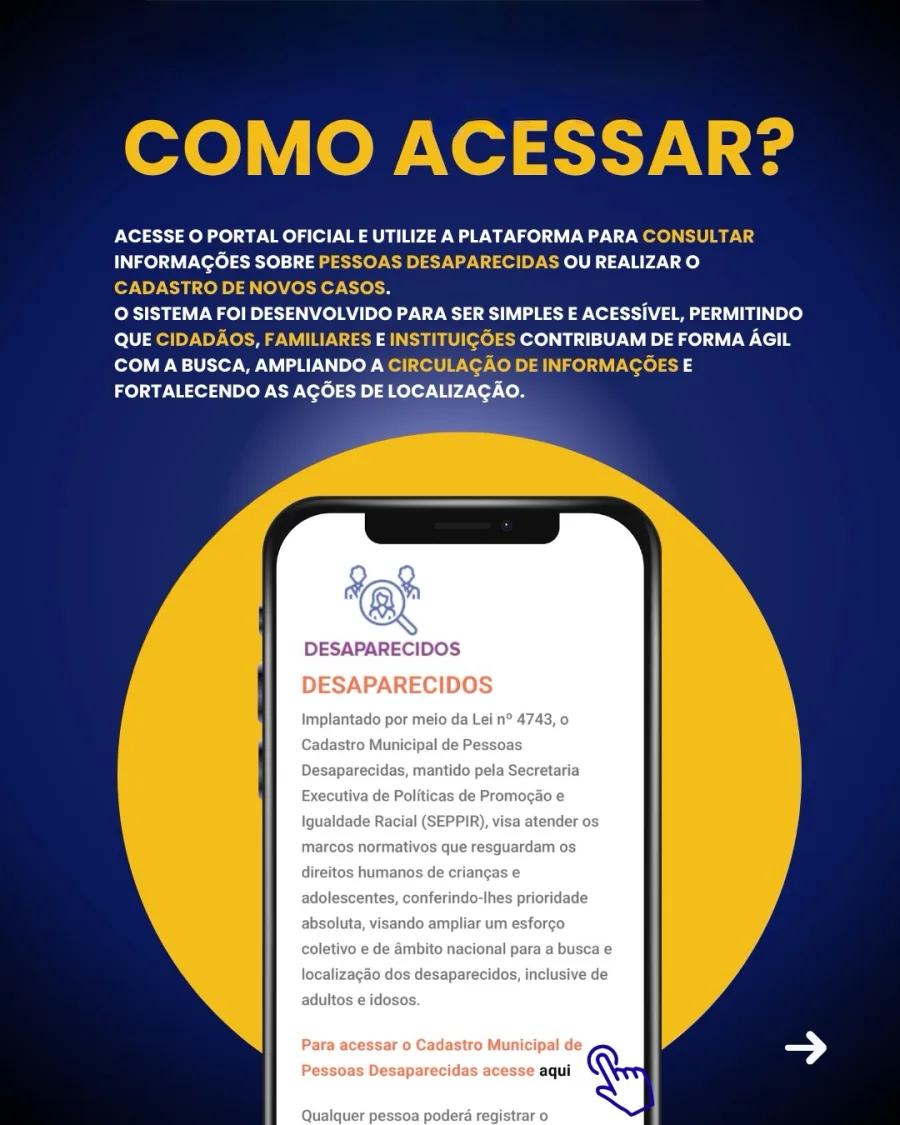 O preenchimento é simples e permite incluir dados essenciais que ajudam na identificação e nas buscas.