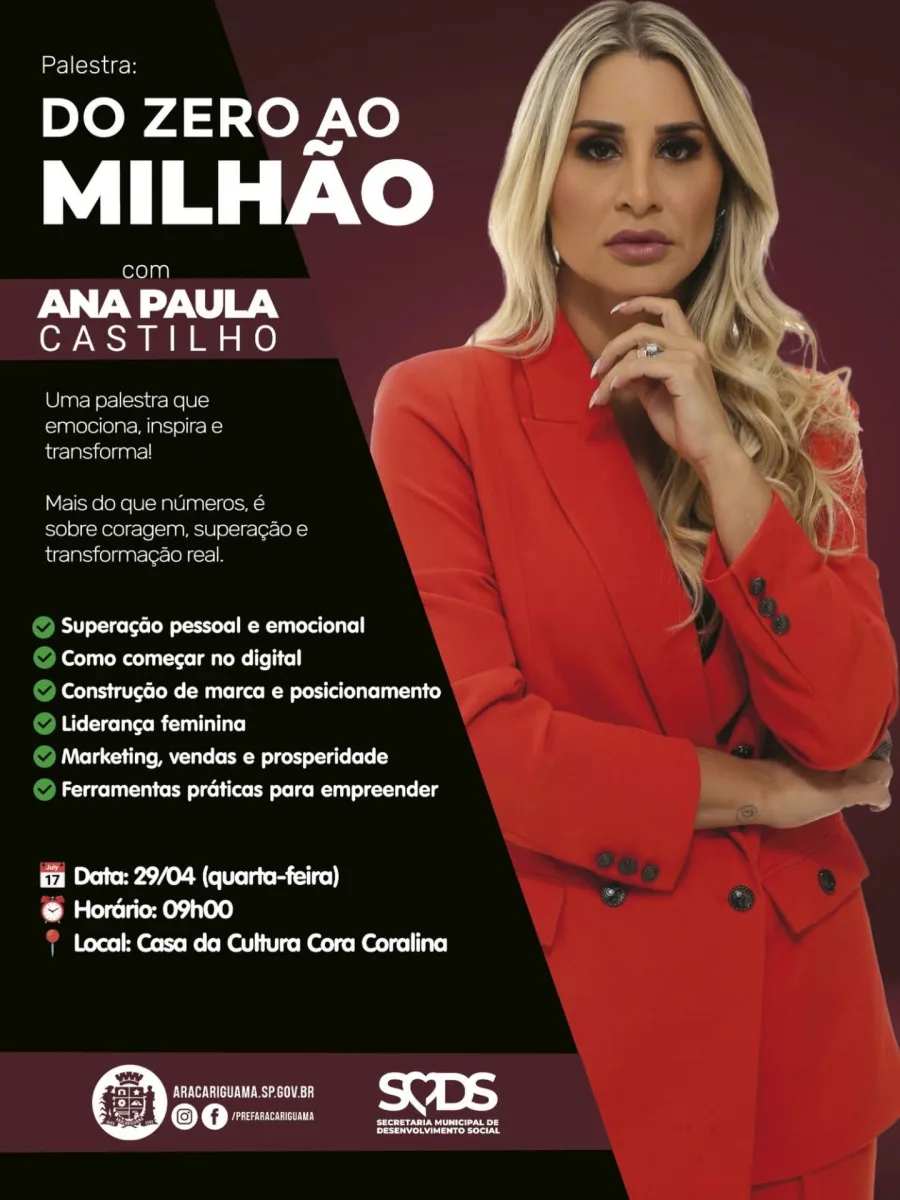 A iniciativa propõe discutir temas ligados à construção de resultados no ambiente digital, com foco em estratégias de crescimento, posicionamento e desenvolvimento de negócios. O encontro é aberto ao público interessado em iniciar ou ampliar atuação no mercado digital.