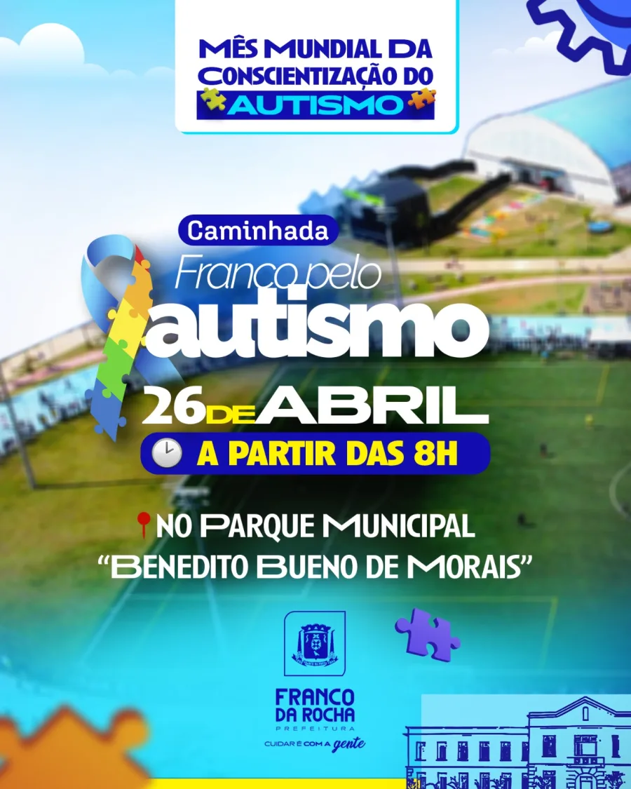 Caminhada pelo Autismo em Franco da Rocha: evento reúne esporte, cultura e inclusão