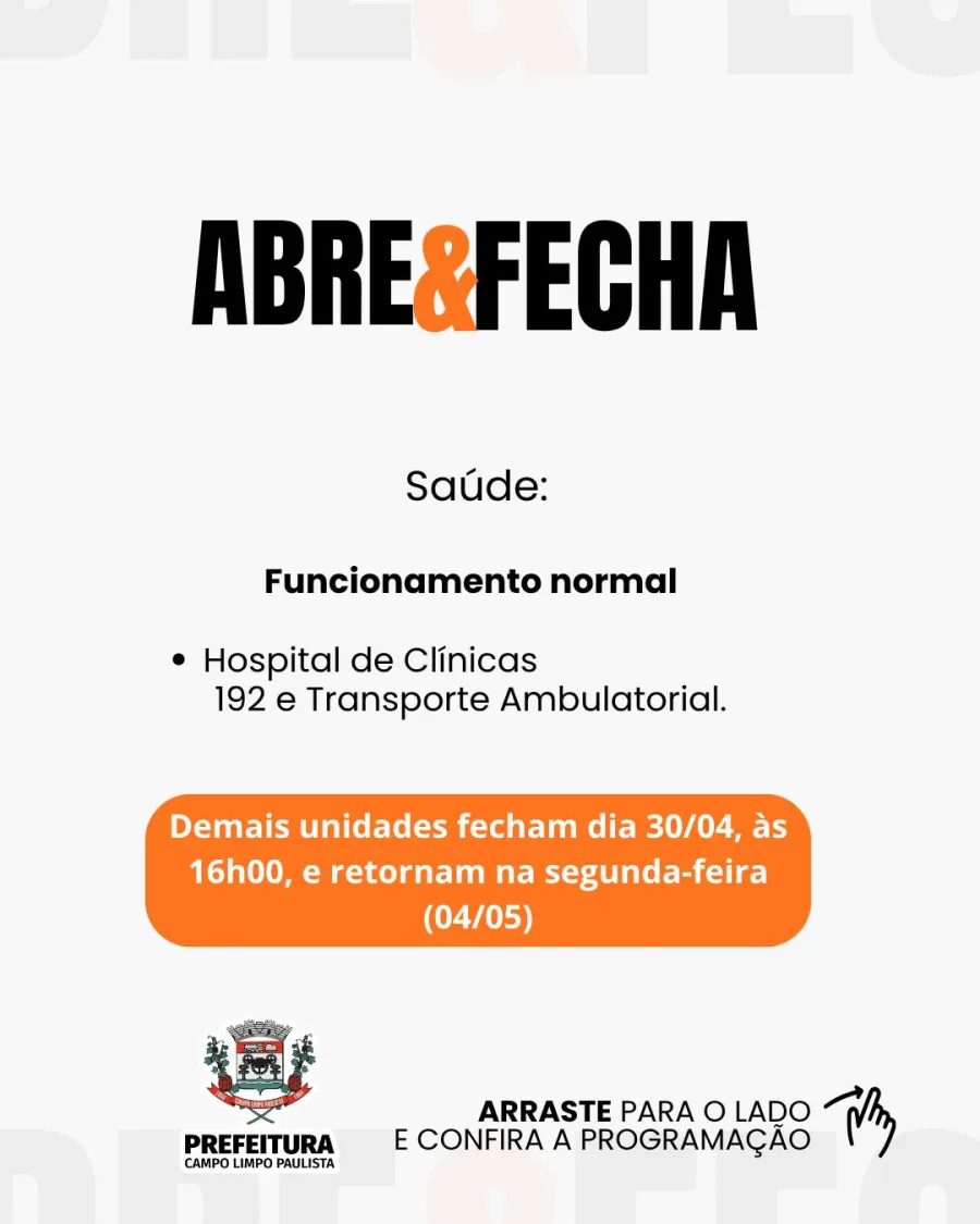 Como funciona a saúde e limpeza no feriado? Entenda o que muda no Dia do Trabalhador