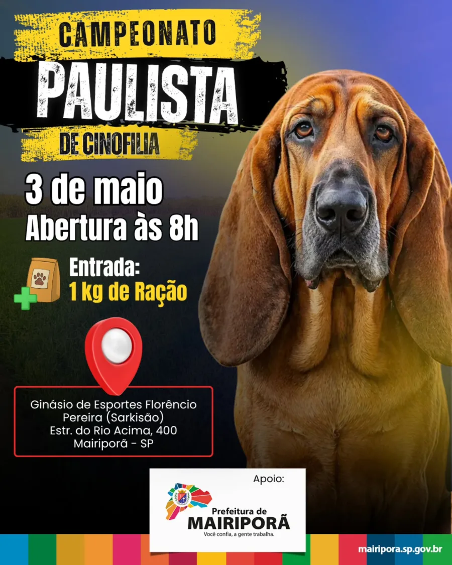 A programação inclui julgamentos técnicos, apresentações e participação de exemplares de diversas raças, com presença de árbitros homologados e competidores de diferentes regiões.