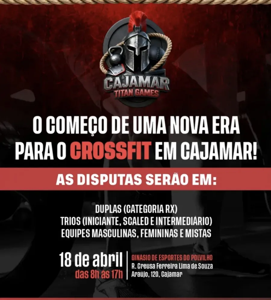 Competição reúne atletas em categorias variadas com estrutura voltada ao fitness funcional