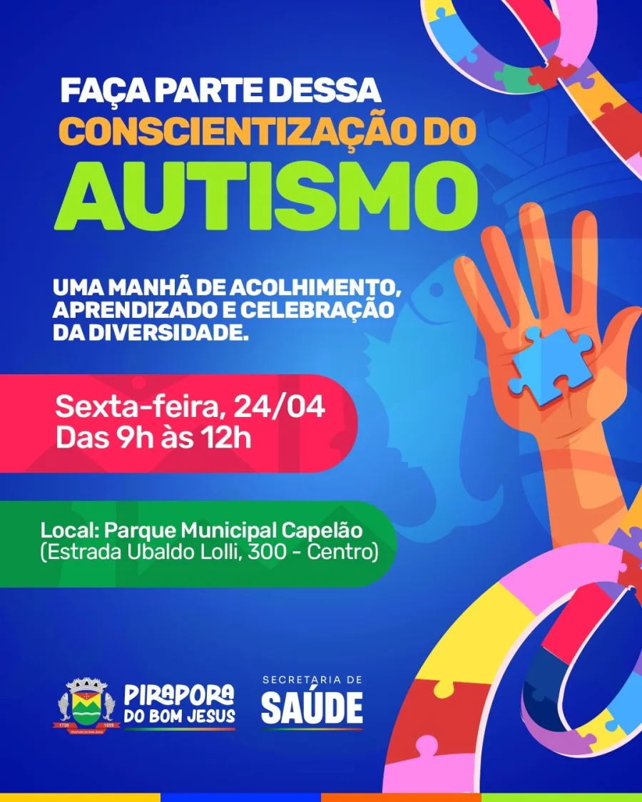 Ação no Parque Capelão reúne moradores e apresenta informações sobre o Transtorno do Espectro Autista