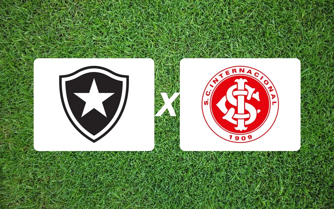 Botafogo x Internacional Onde Assistir, horário e palpite: duelo direto no Brasileirão pode mexer na tabela