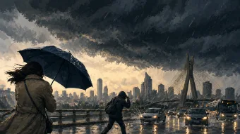 Previsão do Tempo São Paulo: chuva e ventos chegam com frente fria nesta segunda-feira (27/04/2026)