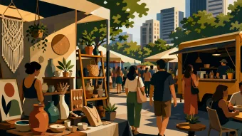 Feira de artesanato reúne expositores e gastronomia em Alphaville, em Barueri entre os dias 22 e 25 de abril