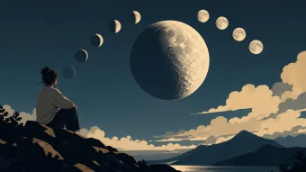 Lua Hoje 25/04/2026: o que significa a Lua crescente e como ela evolui no céu