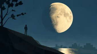 Lua hoje 27/04/2026: fase crescente intensa revela detalhe que poucos percebem no céu noturno