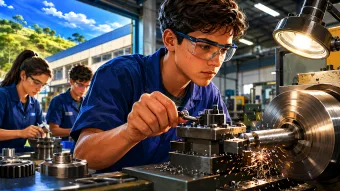 SENAI de Mairiporã abriu curso de Mecânico de Usinagem com duração de 2 anos e vagas para jovens de 14 a 21 anos