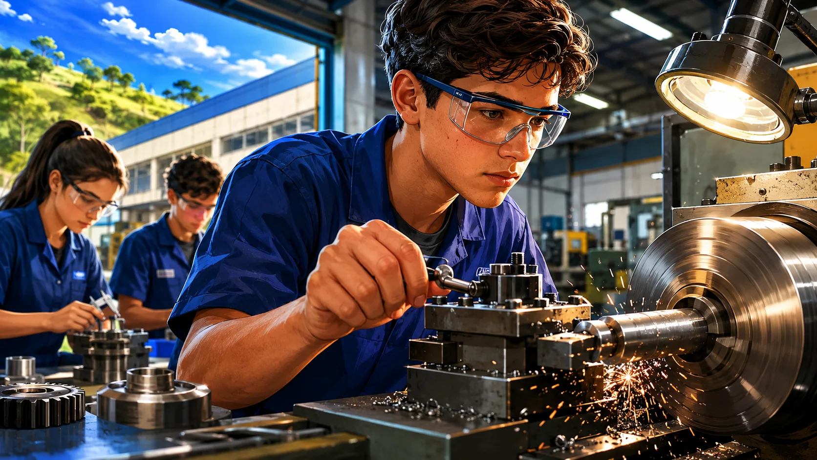 SENAI de Mairiporã abriu curso de Mecânico de Usinagem com duração de 2 anos e vagas para jovens de 14 a 21 anos