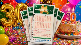 Resultado da Mega-Sena de Hoje teve 2 ganhadores em CE e RJ; Sorteio do concurso 3010 deu R$ 168 milhões no sorteio da Mega 30 anos
