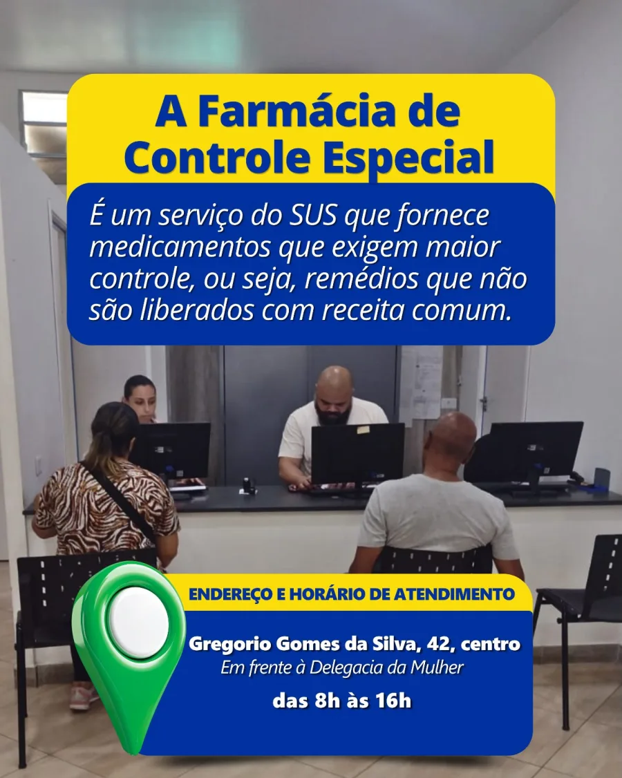 Localizada na região central da cidade, a unidade funciona em horário comercial e exige documentação obrigatória para a retirada dos medicamentos. A lista completa de itens disponíveis pode ser consultada online pela população.