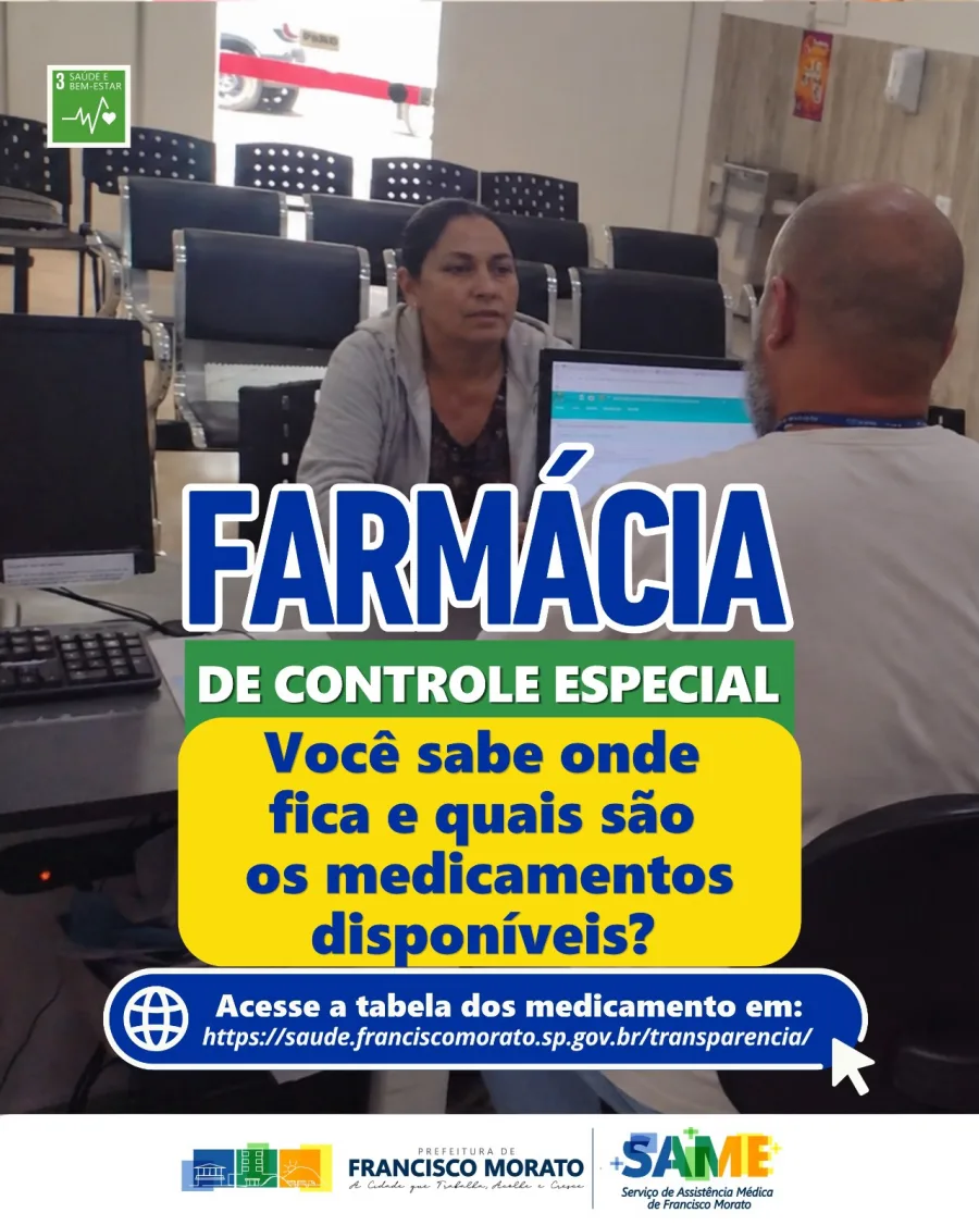 Medicamentos controlados no SUS: entenda como funciona o atendimento em Francisco Morato