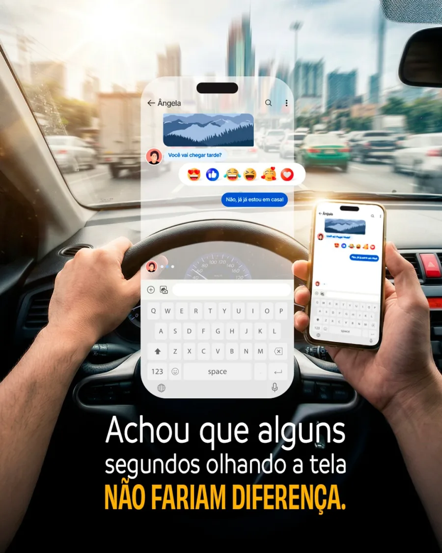 A campanha aposta no básico, respeitar limite, parar no pedestre, largar o celular. O problema é que isso já é regra e ainda assim segue ignorado.