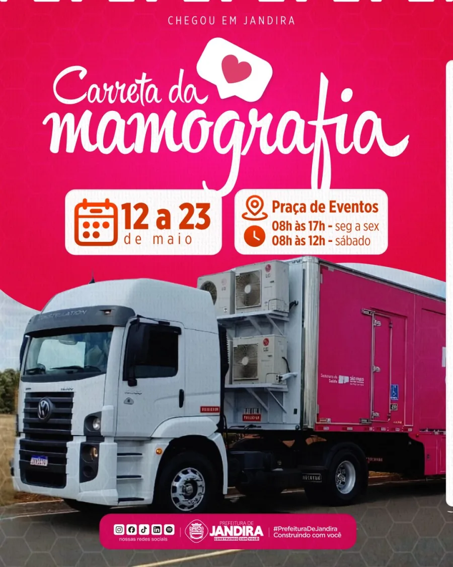 Unidade móvel fará até 50 atendimentos por dia durante a semana e 25 aos sábados na Praça de Eventos de Jandira.