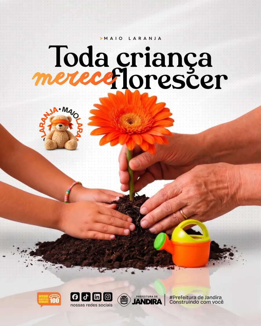 A campanha reforça a importância das denúncias, da atenção aos sinais de violência e do uso do Disque 100 para proteção infantil.