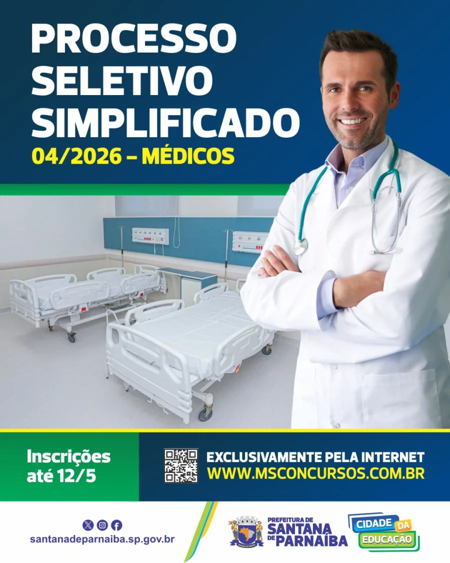 Segundo a administração municipal, a seleção busca ampliar o atendimento à população e reforçar equipes da área da saúde. As inscrições estão sendo realizadas pelo site da banca organizadora responsável pelo processo seletivo.
