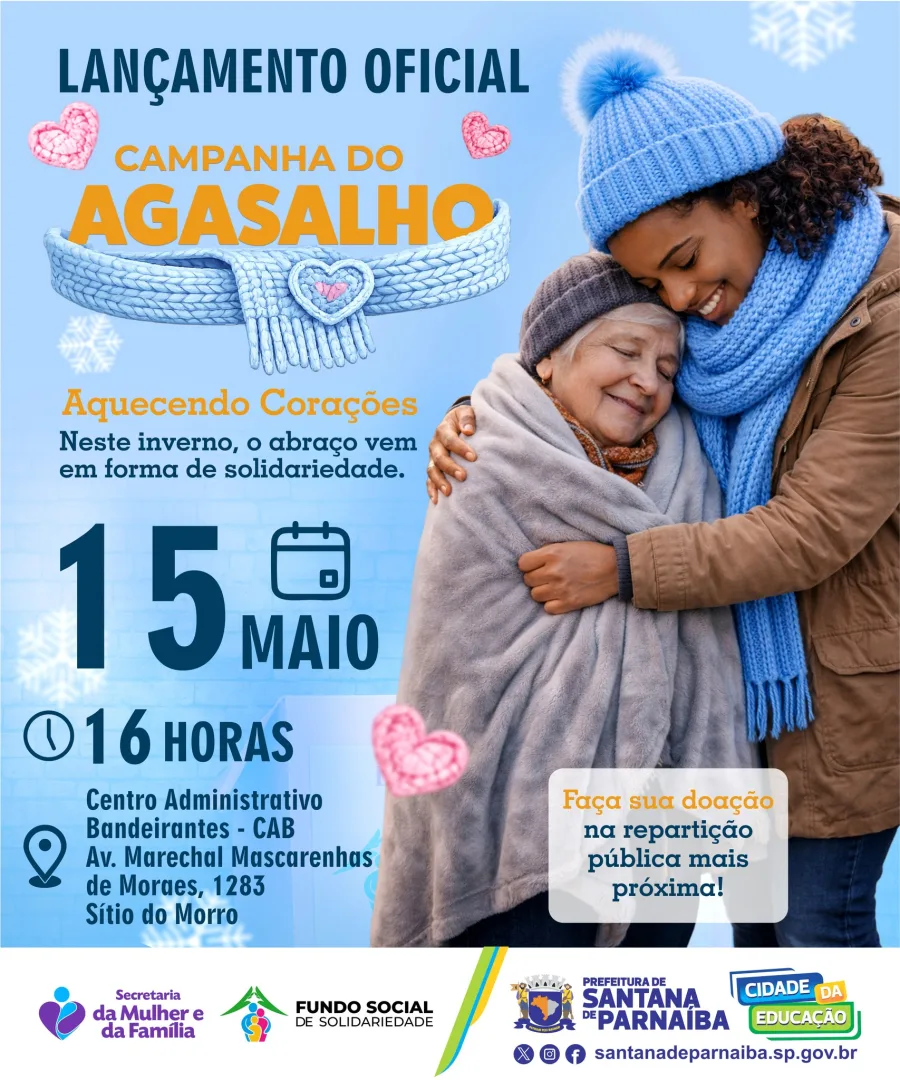 A ação será realizada no Centro Administrativo Bandeirantes e busca mobilizar moradores para doações de peças de inverno em bom estado antes da queda nas temperaturas.