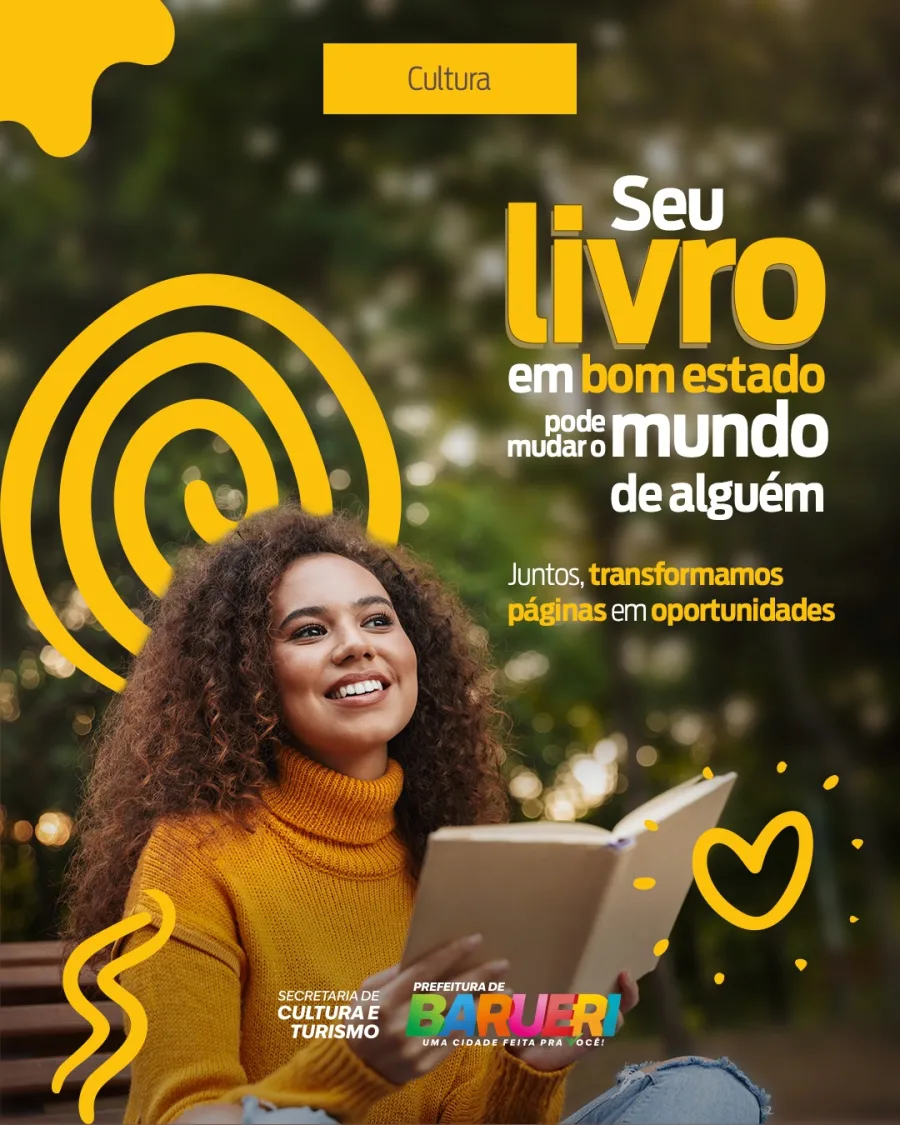 Barueri abre campanha de doação de livros e amplia incentivo à leitura na cidade