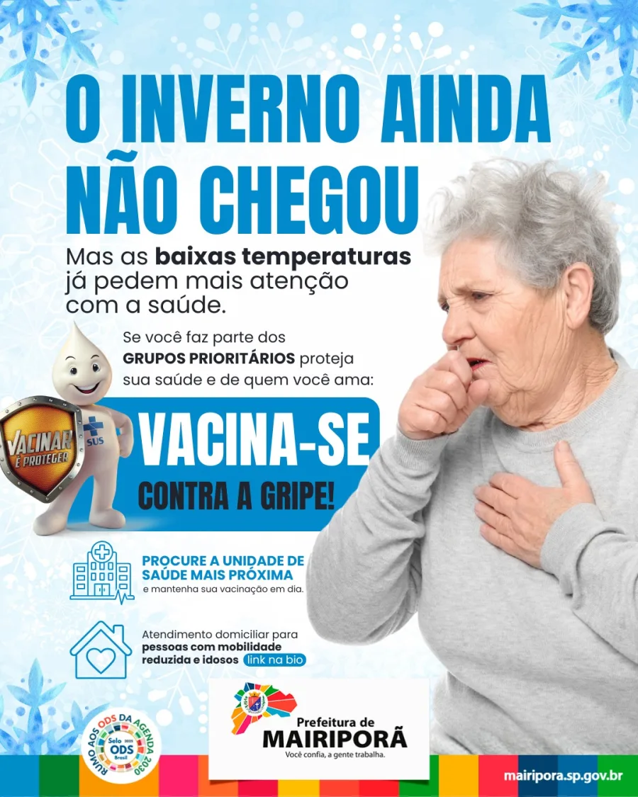 Mairiporã reforçou a vacinação contra gripe após queda nas temperaturas e aumento da preocupação com doenças respiratórias.