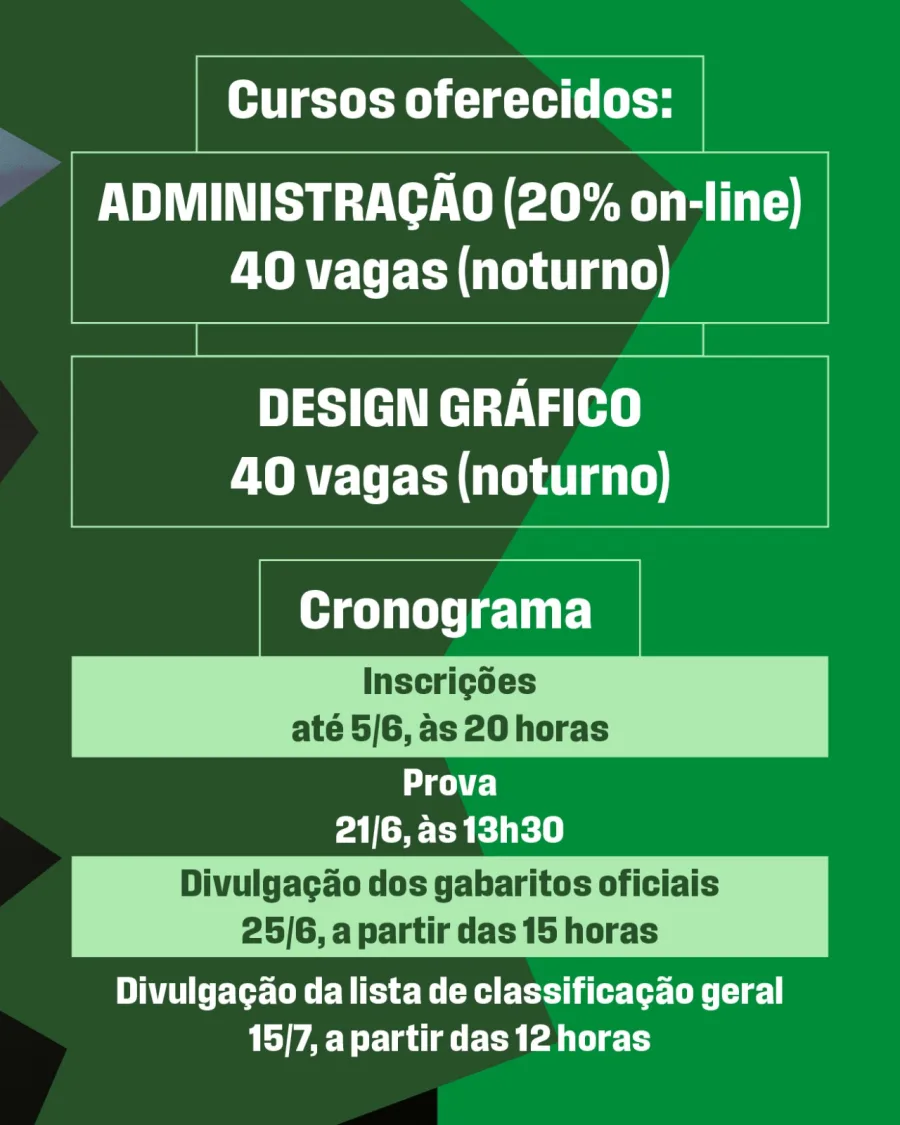 Cursos técnicos gratuitos em Carapicuíba: prazo do Vestibulinho Etec vai até junho