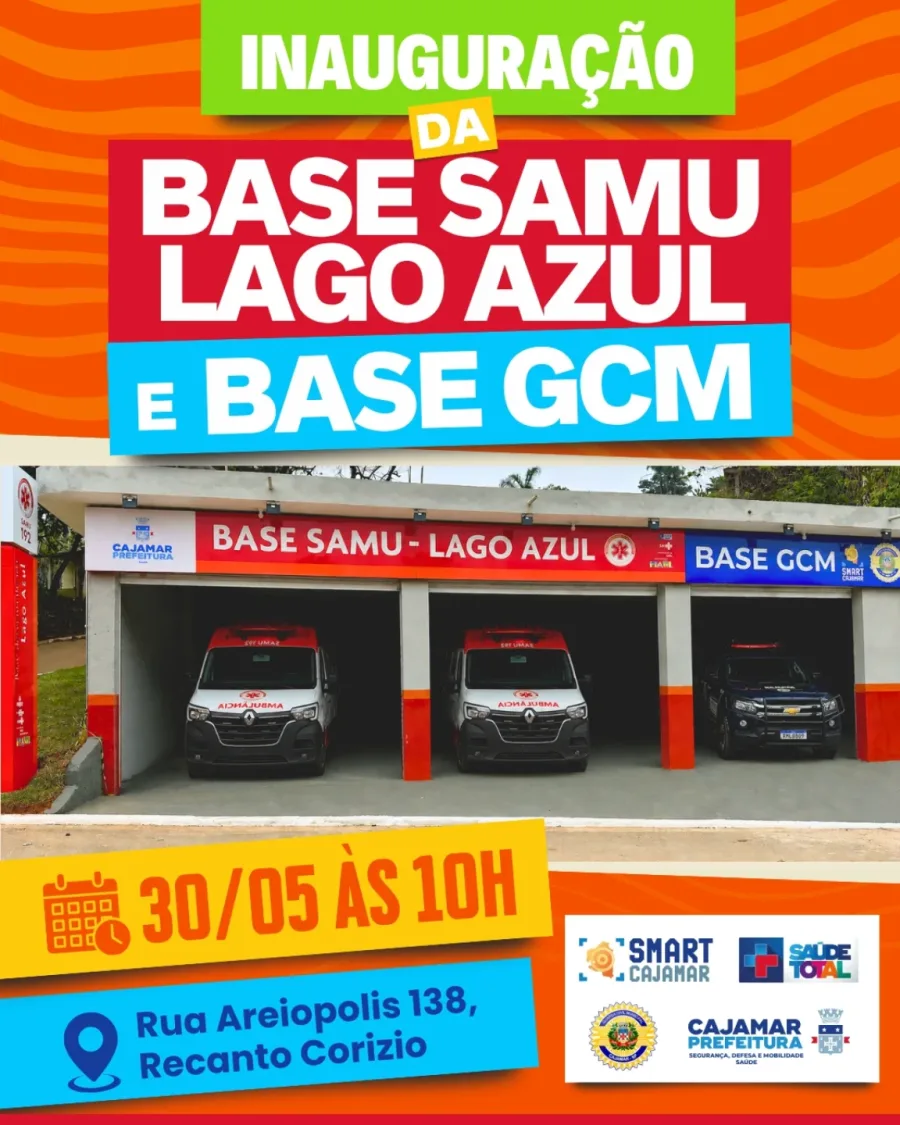 Cajamar inaugura bases do SAMU e da GCM para reforçar atendimento no Lago Azul