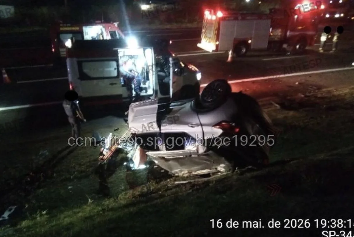 Acidente na Rodovia SP-344: Cinco pessoas morreram após batida no interior de SP