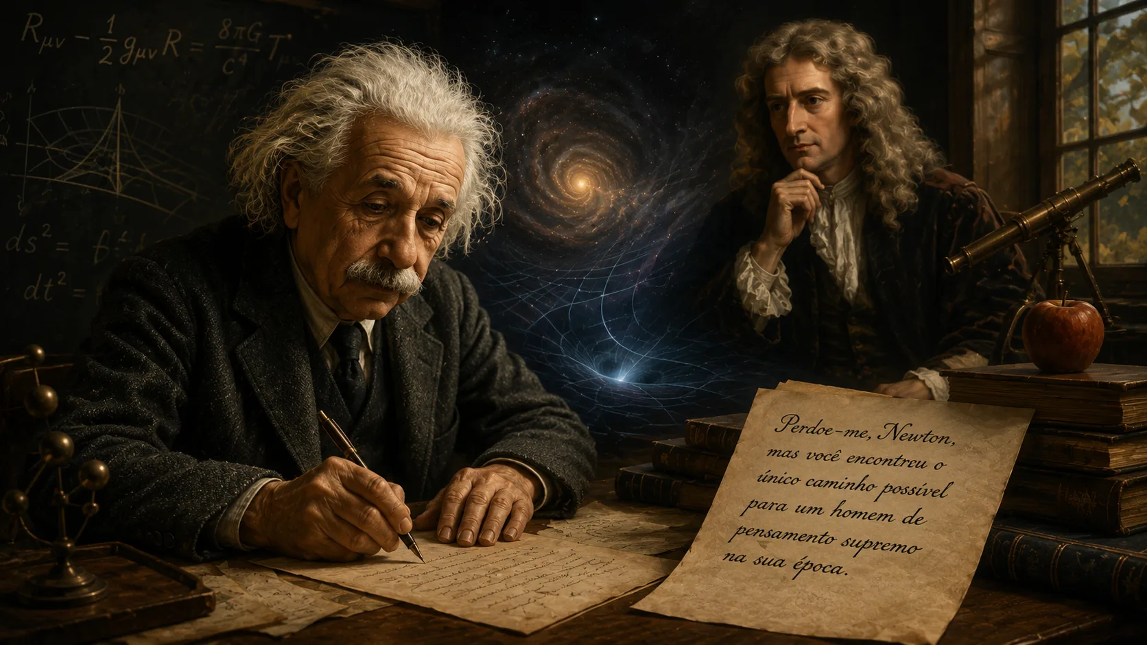 “Perdoe-me, Newton, mas você encontrou o único caminho possível para um homem de pensamento supremo na sua época”, entenda essa frase de Albert Einstein sobre o trabalho de Isaac Newton