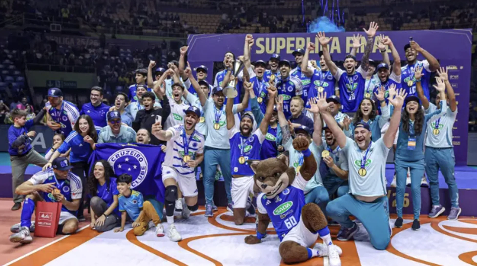 Cruzeiro domina Campinas no Ibirapuera e conquista décimo título da Superliga masculina de Vôlei