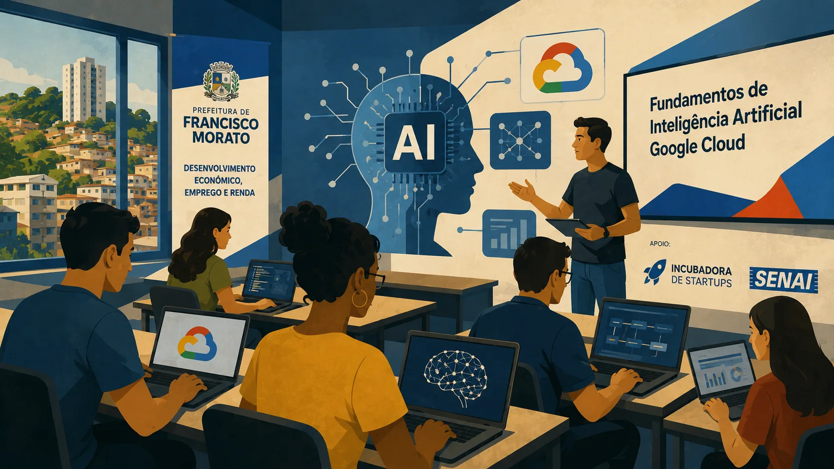 Curso gratuito de Inteligência Artificial em Francisco Morato abre 14 vagas e aposta em profissões do futuro