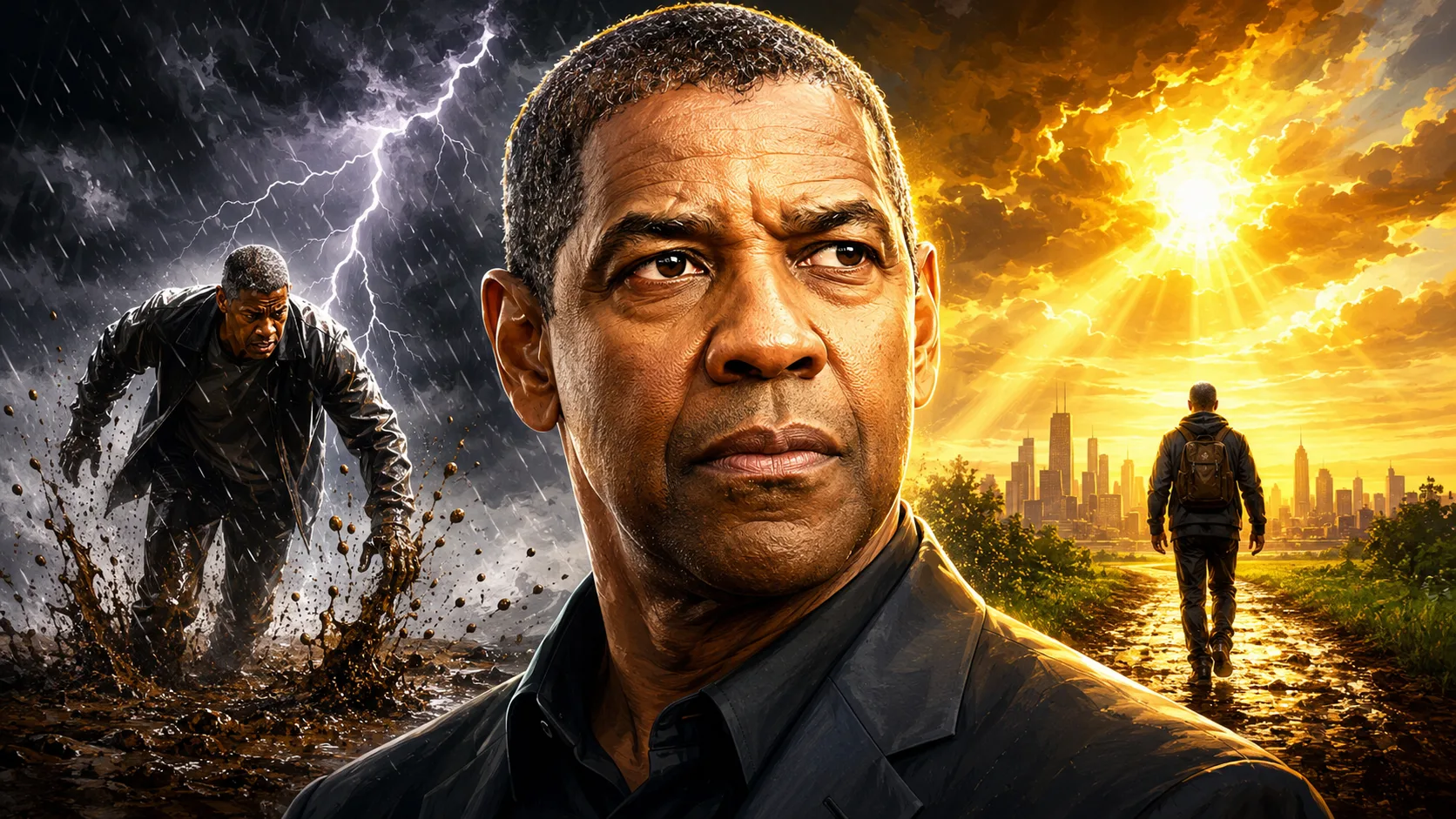 Denzel Washington, ator de ganhador do Oscar, disse: “Se você ora por chuva, também precisa lidar com a lama”