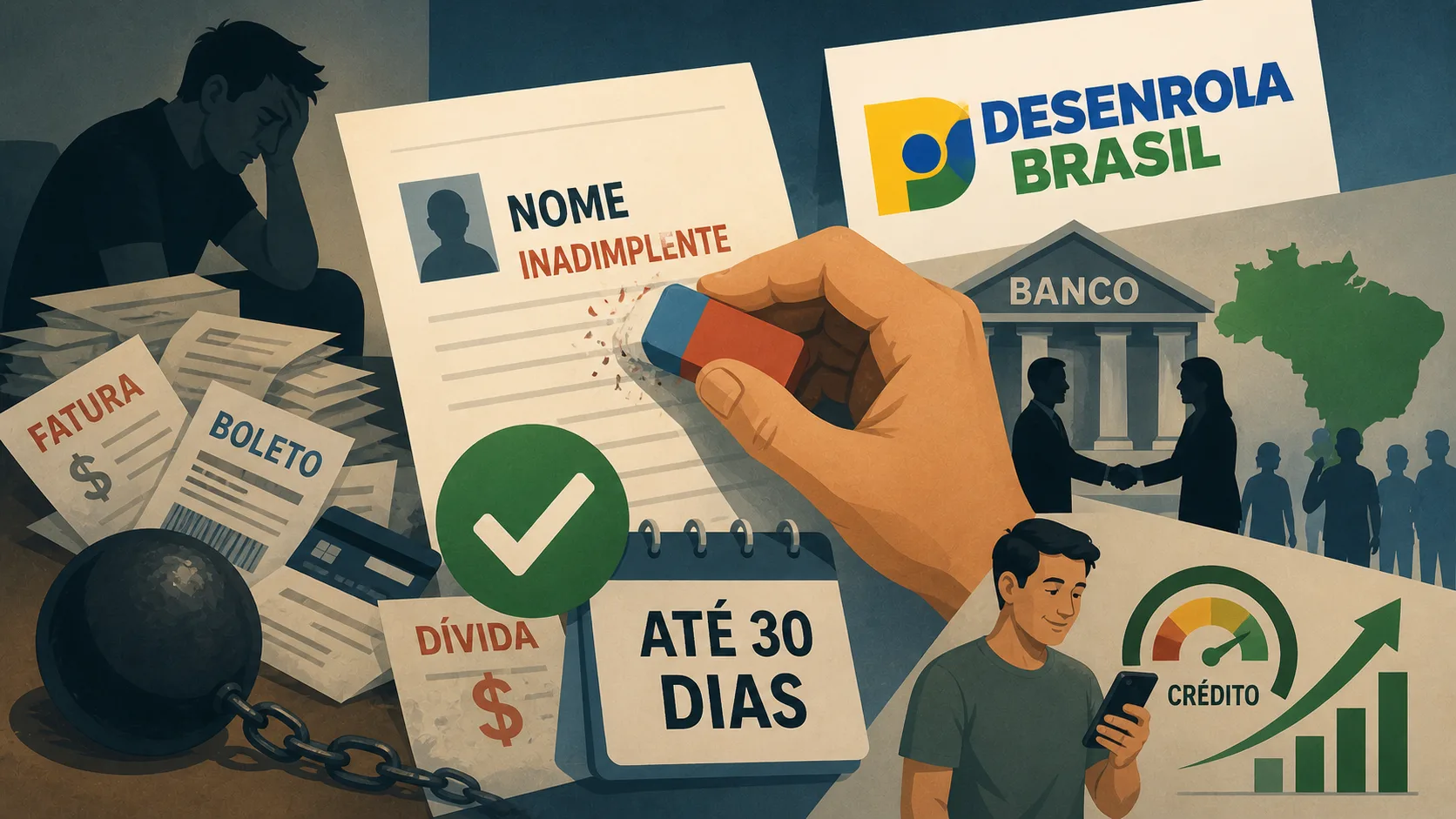 Desenrola 2.0 vai tirar seu nome do Serasa? Veja regras, prazos e uso do FGTS no novo programa