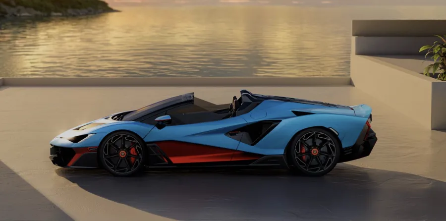 Fenomeno Roadster da Lamborghini: conversível inspirado em aviões aposta em V12 eletrificado