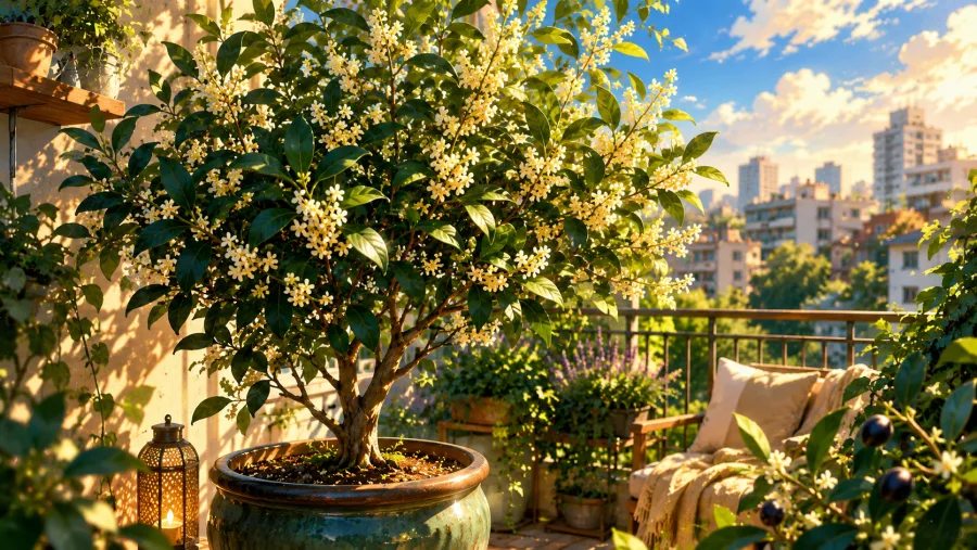 Oliveira-doce: a planta aromática que parece jasmim, cabe num vaso e transforma varandas sem ocupar espaço