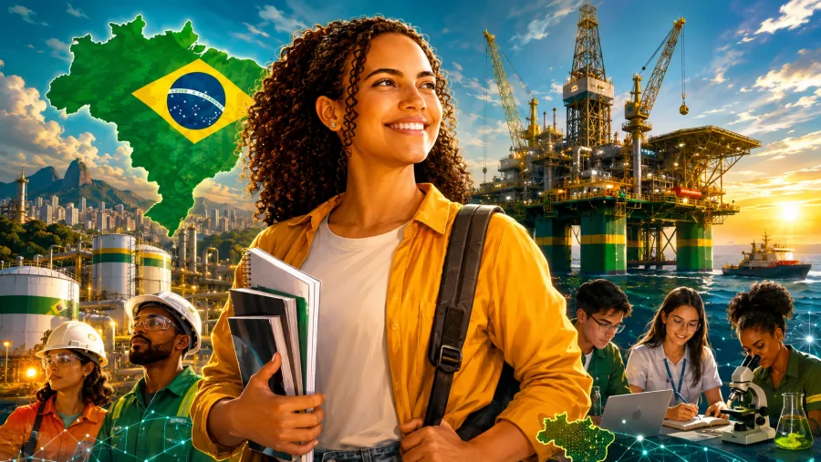 O processo seletivo da Petrobras terá prova online imediata após inscrição, vagas em 12 estados e reserva inédita de 30% das oportunidades para mulheres.