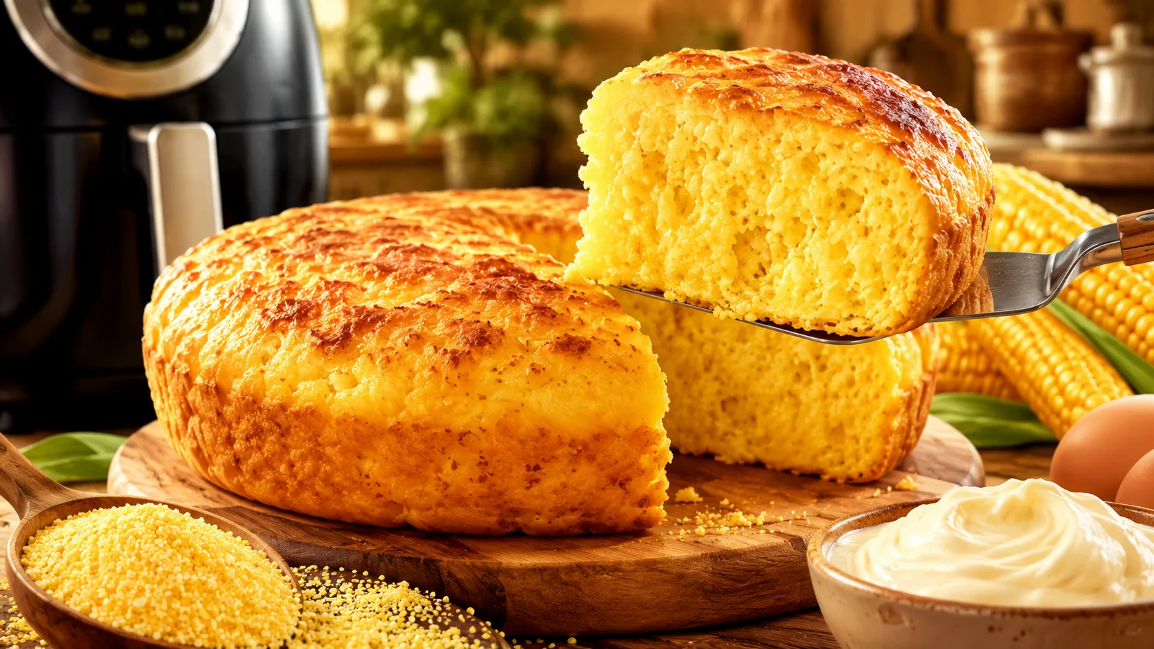 Receita de Pão de cuscuz fofinho no forno ou na airfryer: modo de fazer simples com flocão de milho e requeijão está substituindo pão tradicional no café da manhã de muita gente
