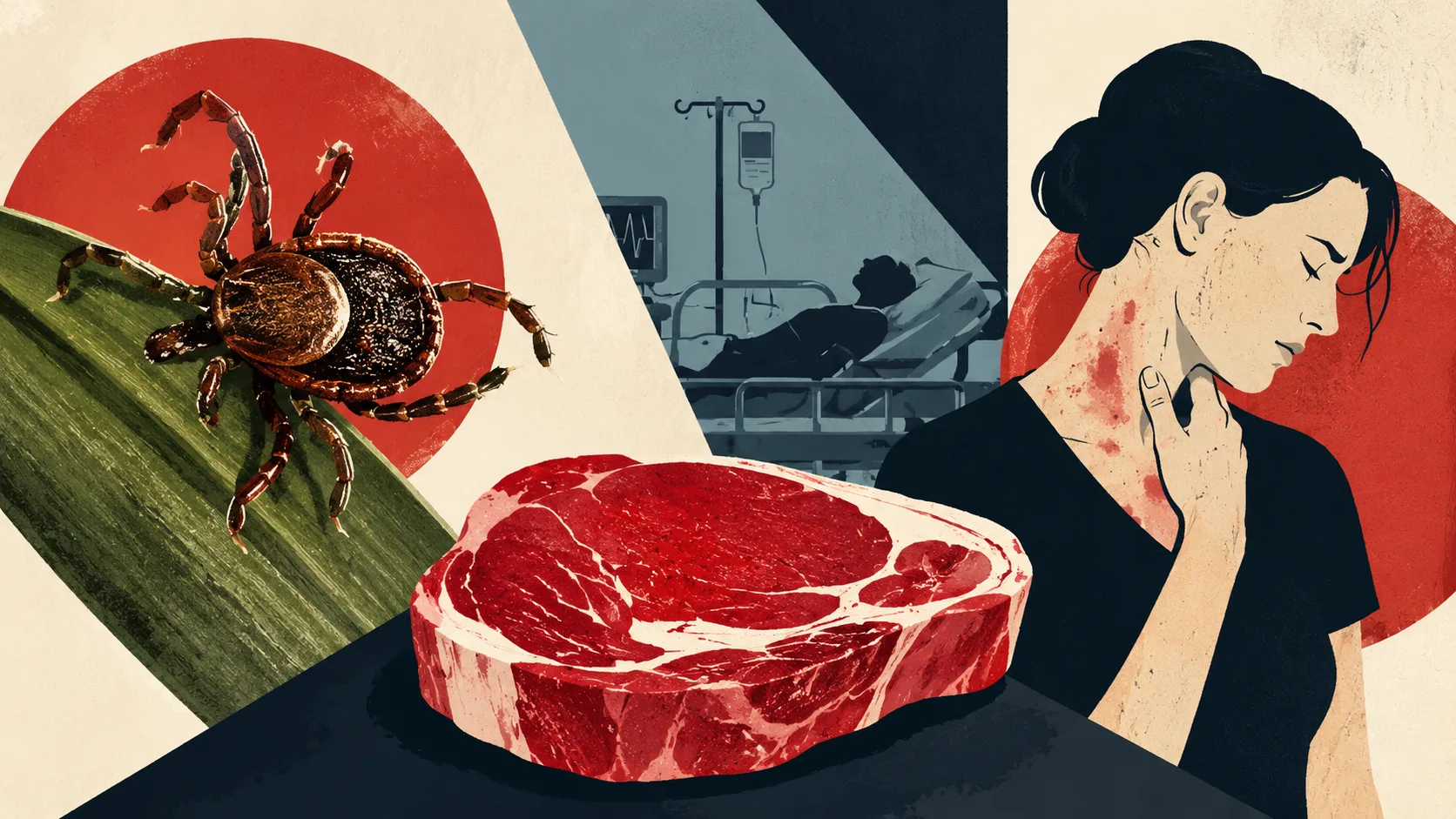 Síndrome alfa-gal: Picada silenciosa de carrapato pode causar alergia grave à carne vermelha e médicos alertam para avanço dos casos