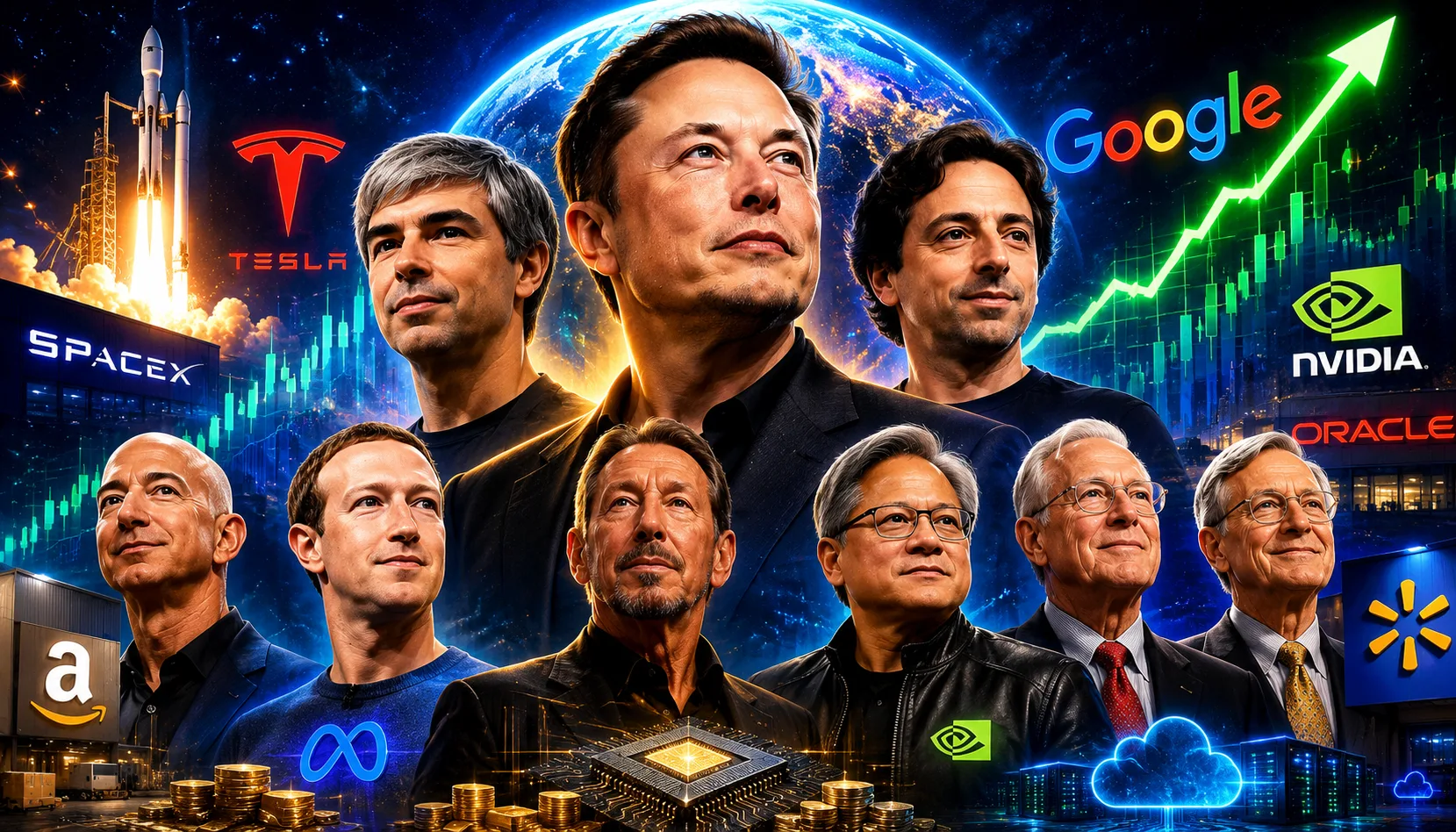 Top 10 pessoas mais ricas do mundo 2026; veja a lista segundo a Forbes