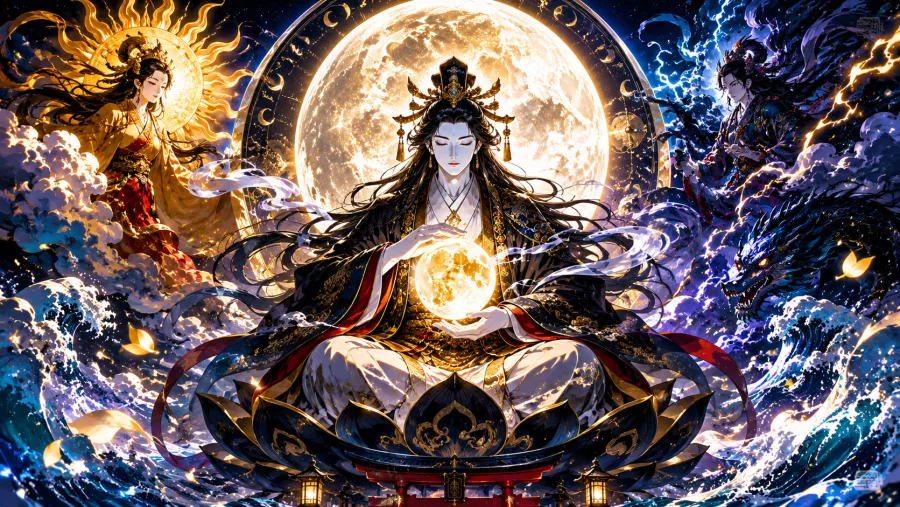 Associado à Lua, ao tempo e aos ciclos da natureza, o deus ocupa posição importante no xintoísmo e continua influenciando obras de cultura pop, animes e jogos.