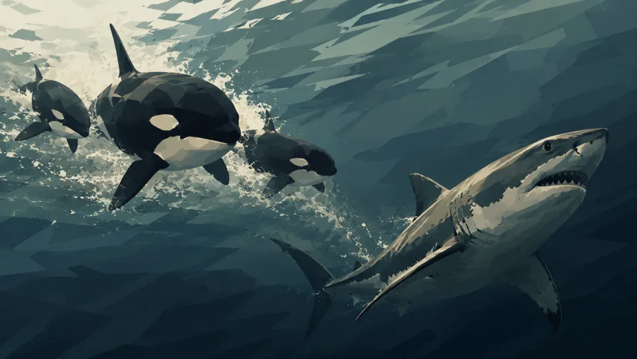 Orcas no Brasil: o comportamento que fez tubarões-brancos abandonarem áreas inteiras do oceano