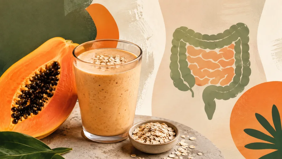 Rica em fibras, vitaminas e minerais, a mistura de mamão com aveia pode contribuir para o funcionamento intestinal e ainda oferece preparo rápido em poucos minutos.