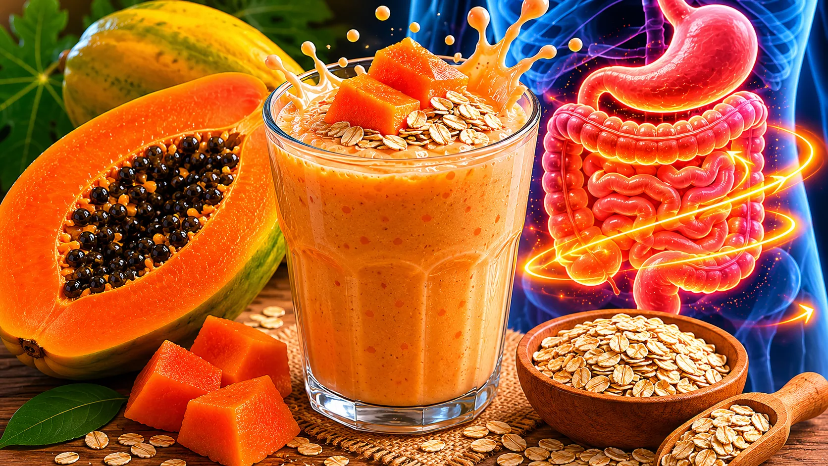 Vitamina de mamão com aveia e leite com mamão no liquidificador: para que serve e como fazer