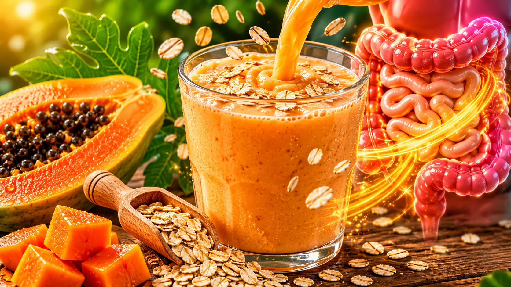 Vitamina saudável de Mamão com aveia no liquidificador: para que serve e por que tanta gente ama essa combinação