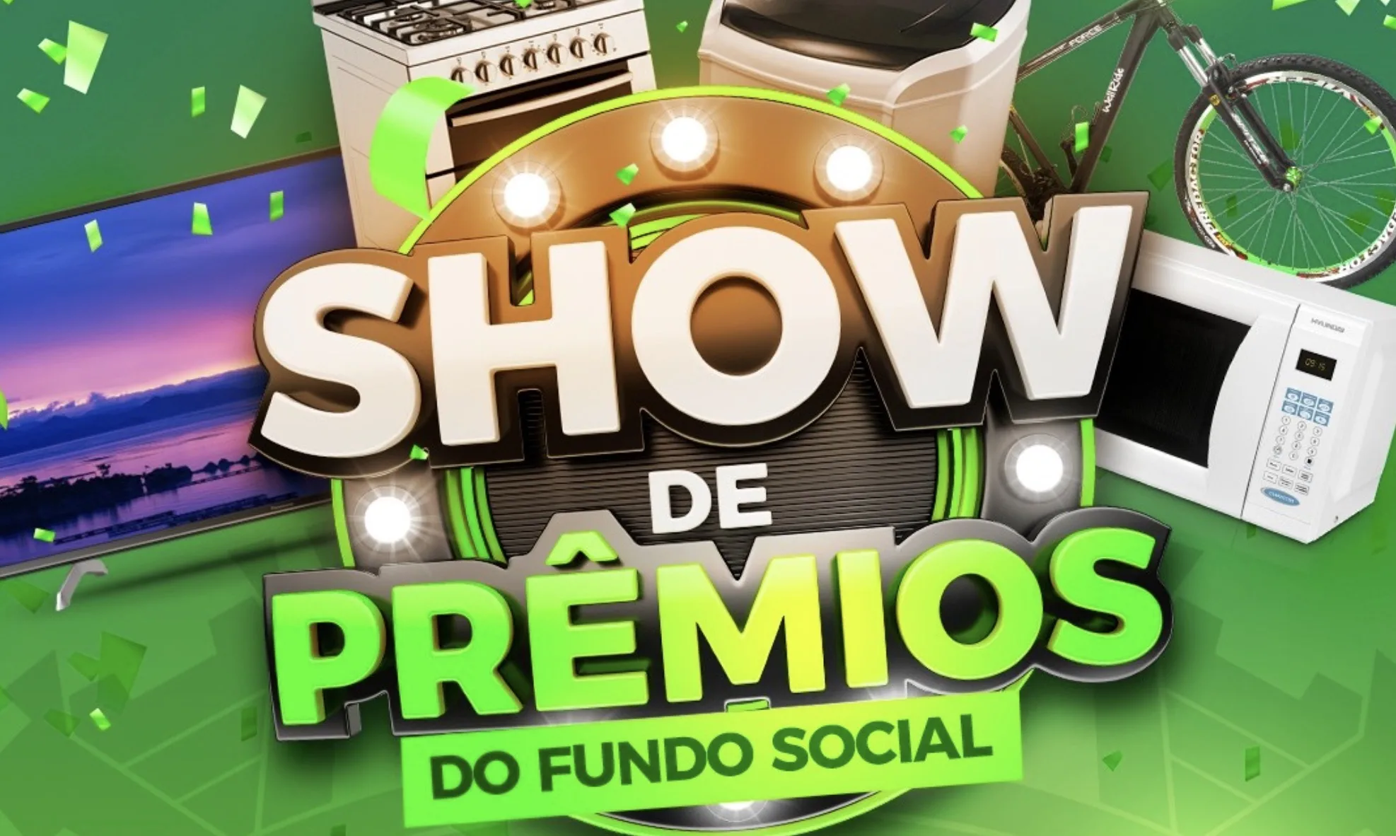Show de prêmios em Pirapora: evento promete noite com sorteios e brindes dia 16/05