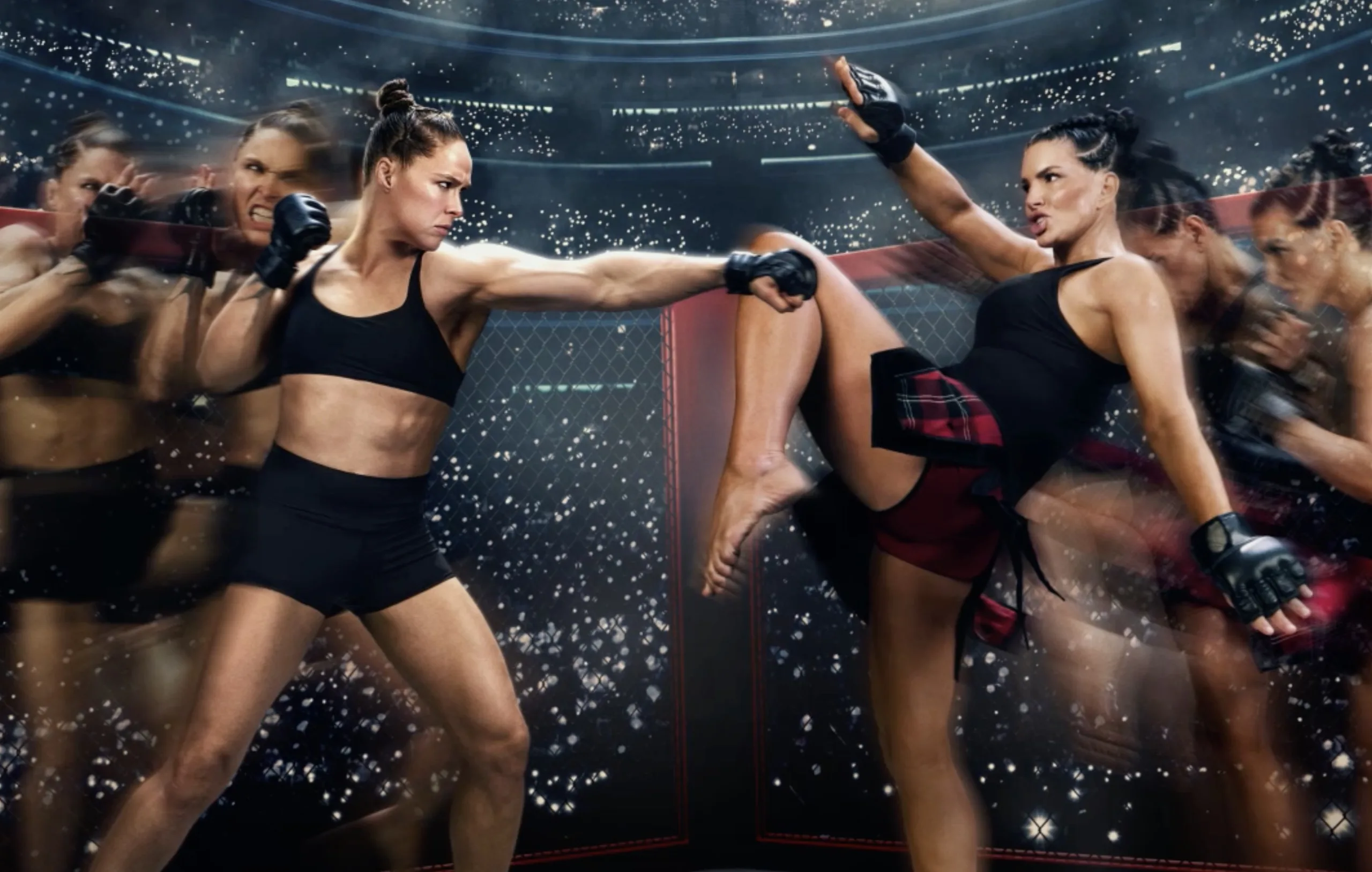 Ronda Rousey vai voltar ao MMA contra Gina Carano: Evento na Netflix revela luta histórica e card com brasileiros