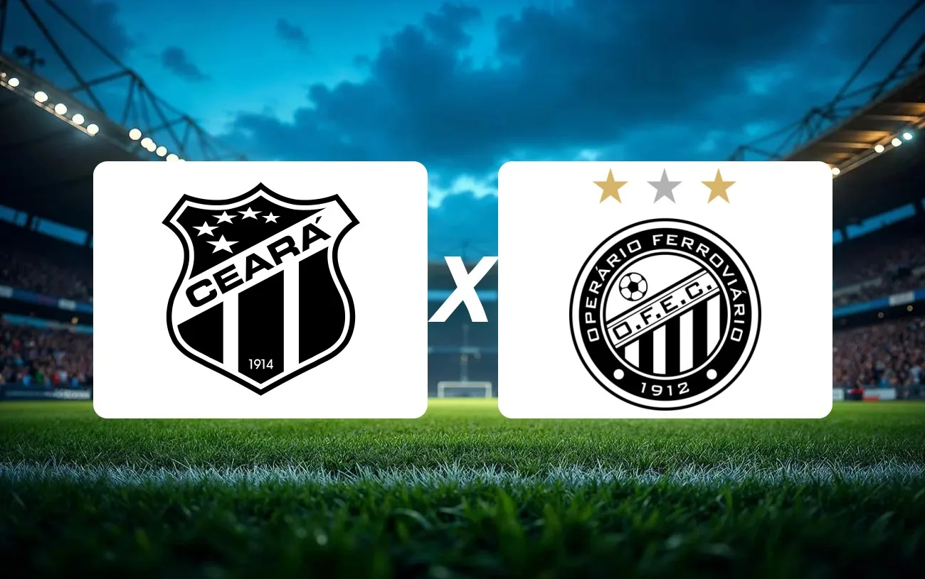 Ceará SC x Operário Onde Assistir, horário e palpite: confronto direto pode mudar o rumo dos dois times na Série B
