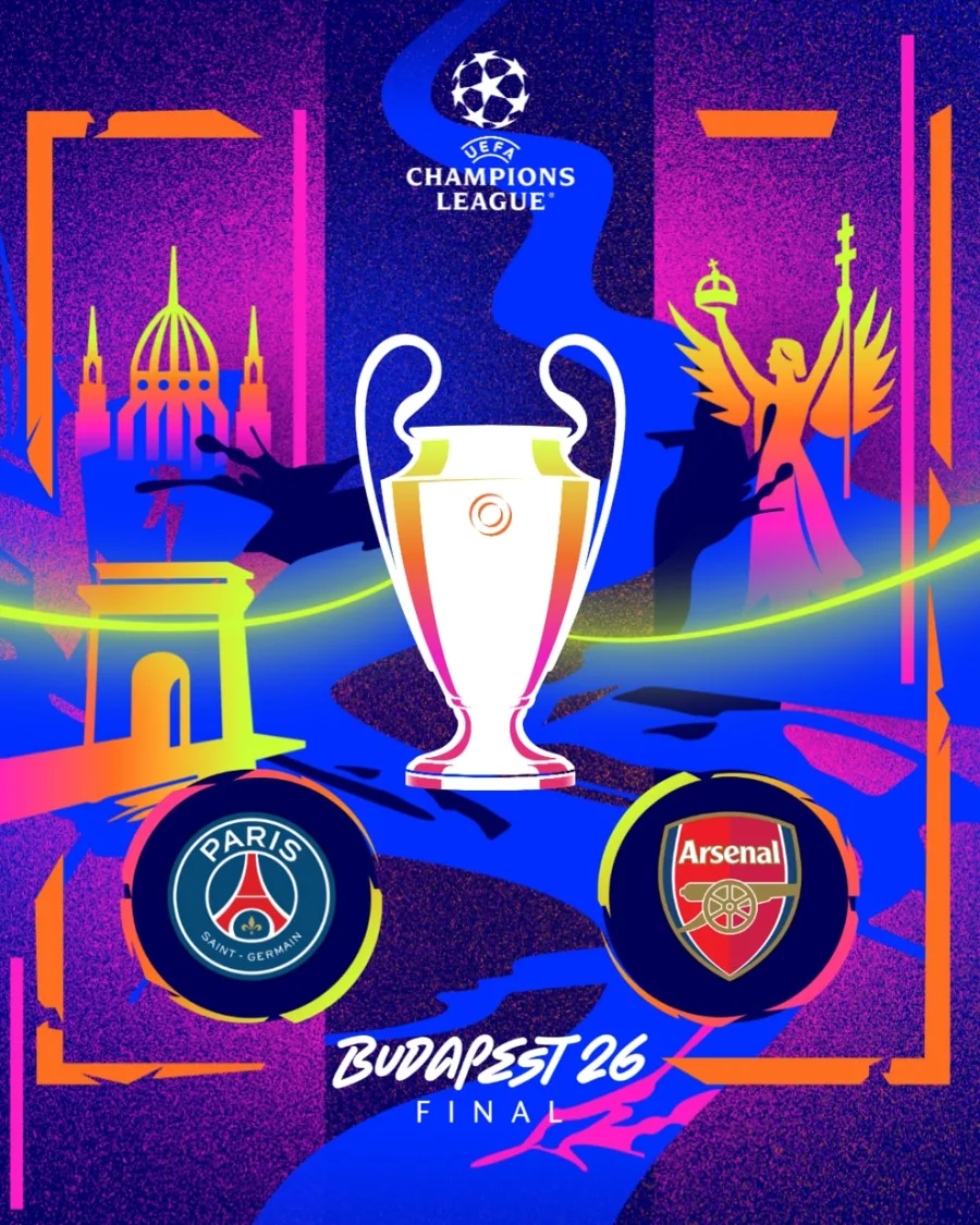 A Uefa antecipou em três horas o início da final da Champions entre PSG e Arsenal. A medida envolve logística, transporte urbano, público e audiência internacional.