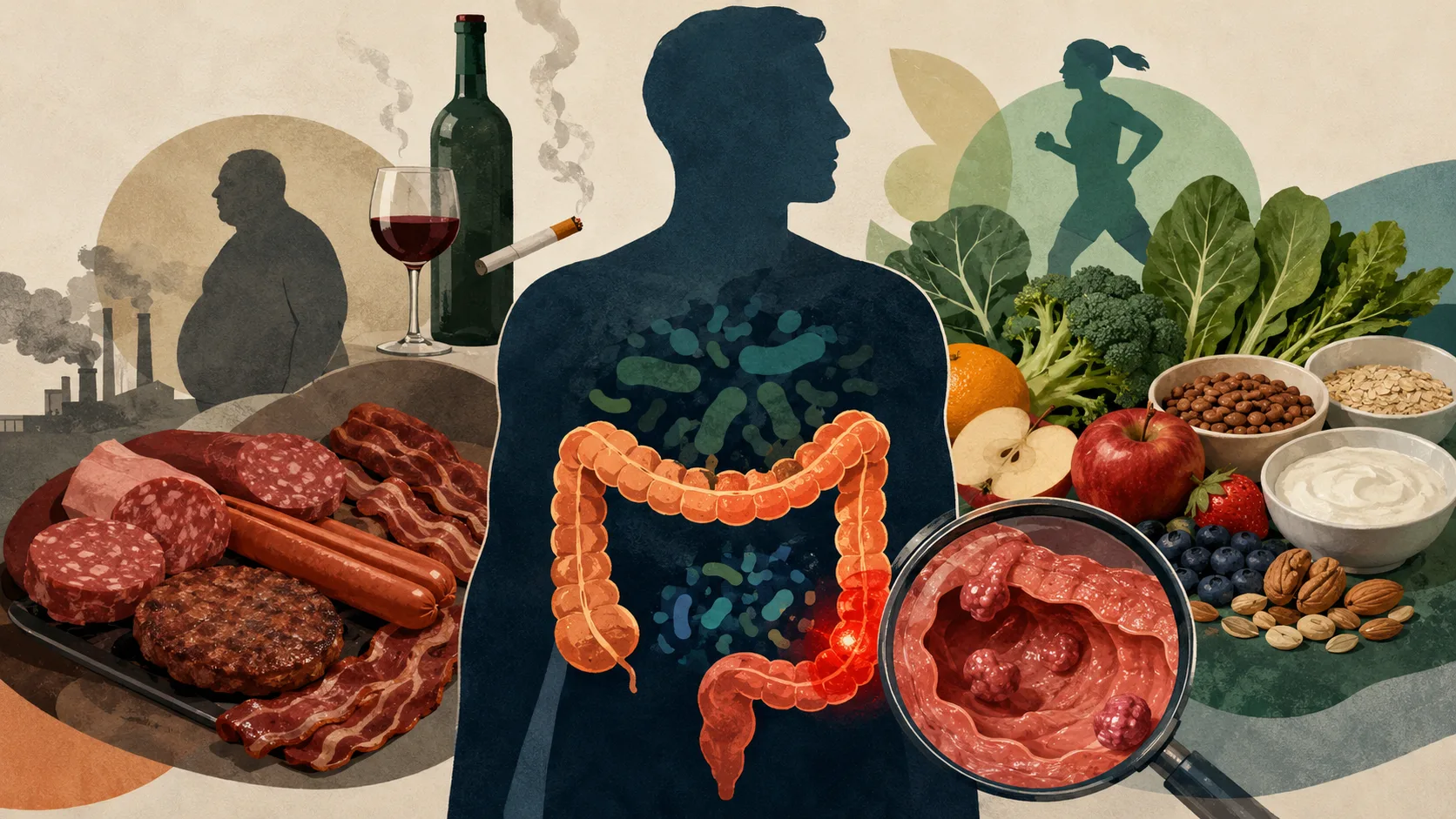 Você ainda acha que câncer de intestino é azar? Cientistas revelam o que a dieta faz silenciosamente no seu corpo